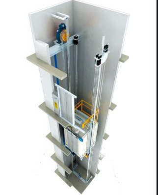 7 ascensore della trazione delle persone 400KG LMR degli elevatori 4 dello schermo LMR di pollice