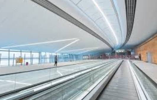 trasportatore del passeggero di FUJI del marciapiede mobile dell'aeroporto 0.5m/s di 1000mm