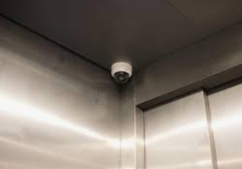 Corrimano della linea sottile dell'elevatore di 304 CCTV di acciaio inossidabile 1050KG